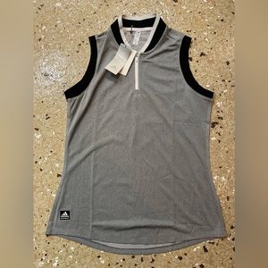 ADIDAS Women’s Golf Tank Top Grey Black Sz M NWT